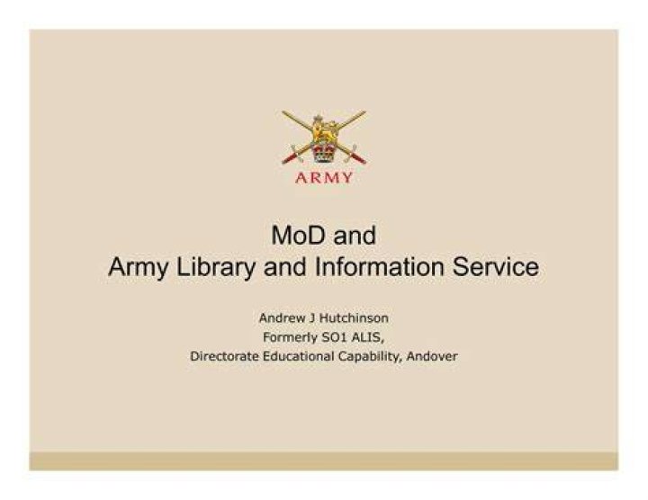 Army Library and Information Services (ALIS) - BFG Notice Board