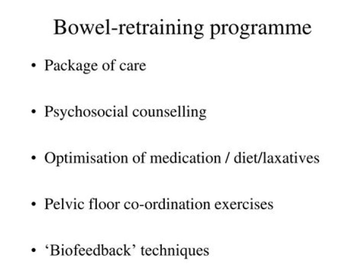 Bowel retraining
