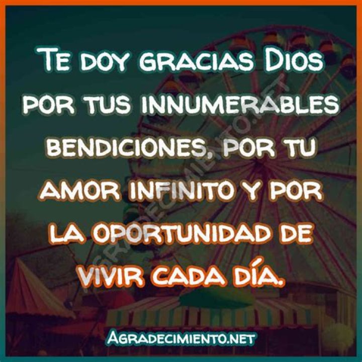 Frases de agradecimiento a dios por las bendiciones recibidas