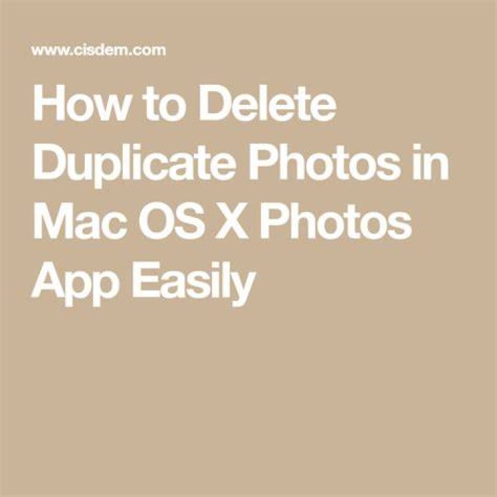 How To Delete Duplicate Photos On Mac