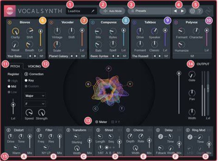 Options - VocalSynth 2 Help Documentation