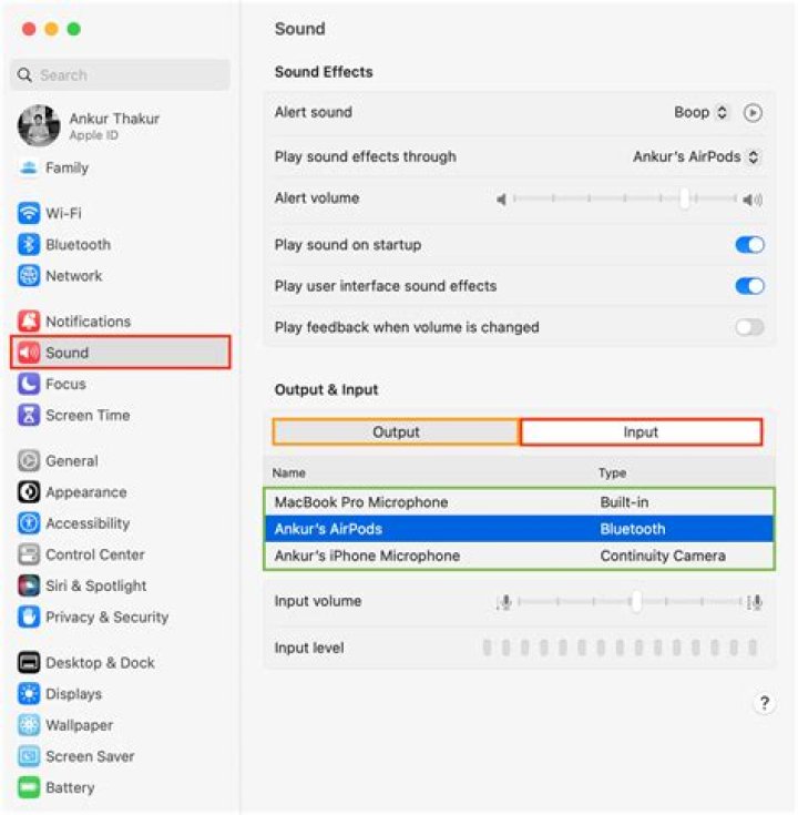 Orientation / Mac: Change Sound Output