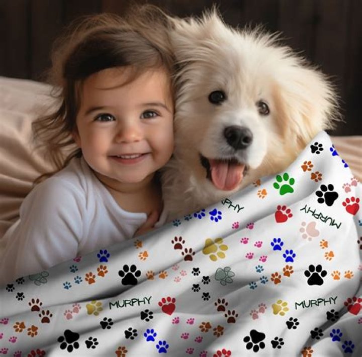 printed dog - Custom Pet Blanket