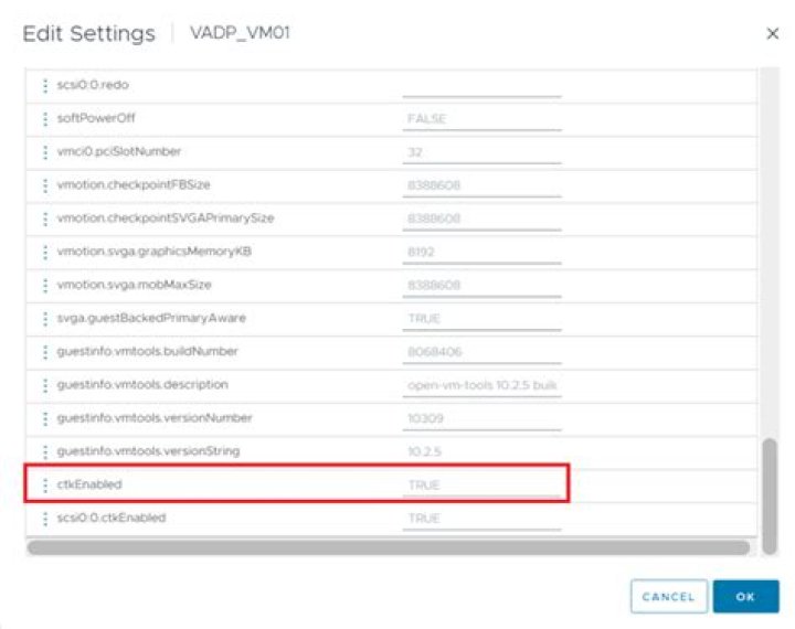 Restoring VMware VADP data to an alternate location