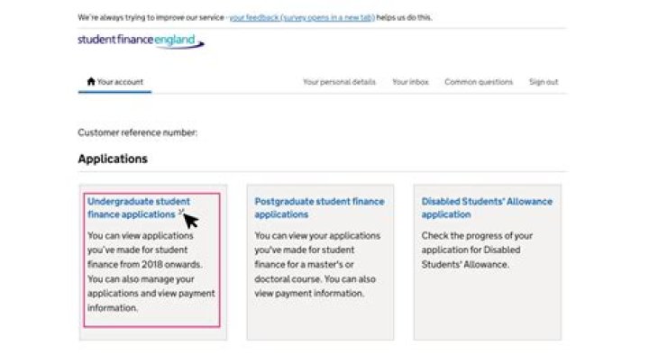 Student finance application forms and notes for new 2024 to 2025 full-time students