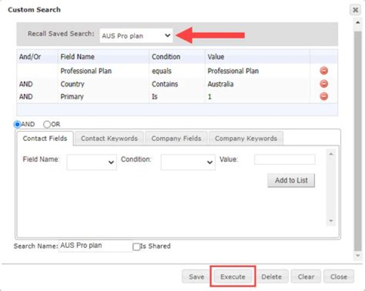 Using the Companies House advanced search function
